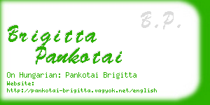 brigitta pankotai business card